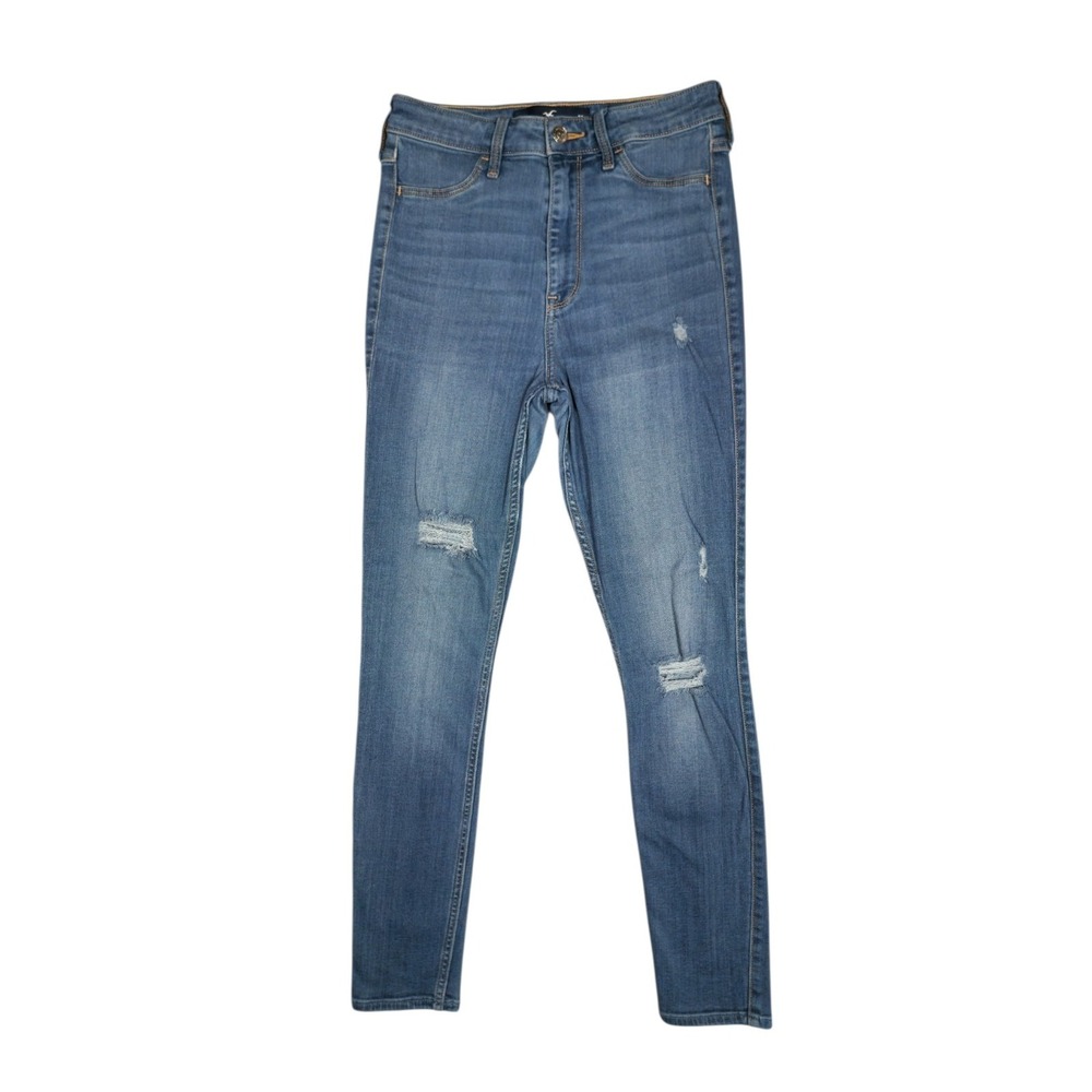 Hollister Ultra High-Rise Blue Jean Legging Advanced Stretch Size 7R W28 L28